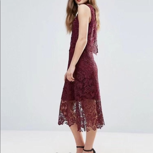 ASOS lace midi dress NWT - Picture 2 of 6